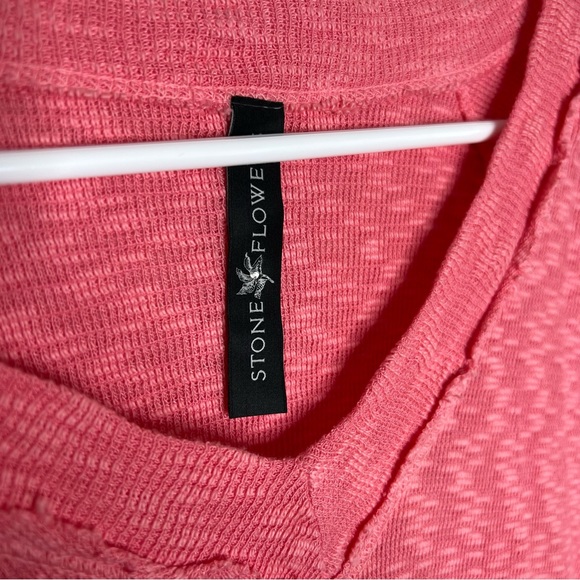 NWT Stone Flowers LONG SLEEVE RELAXED FIT V-NECK KNIT TOP Sz S - Picture 7 of 9